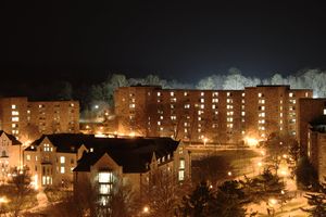 Lee Hall at night